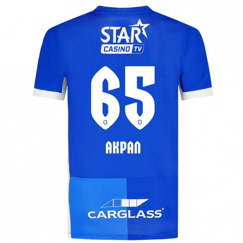 Danxen Mulher Camisola Christian Akpan #65 Mediumblue Royalblue Branco Principal 2026/27 Camisa Brasil