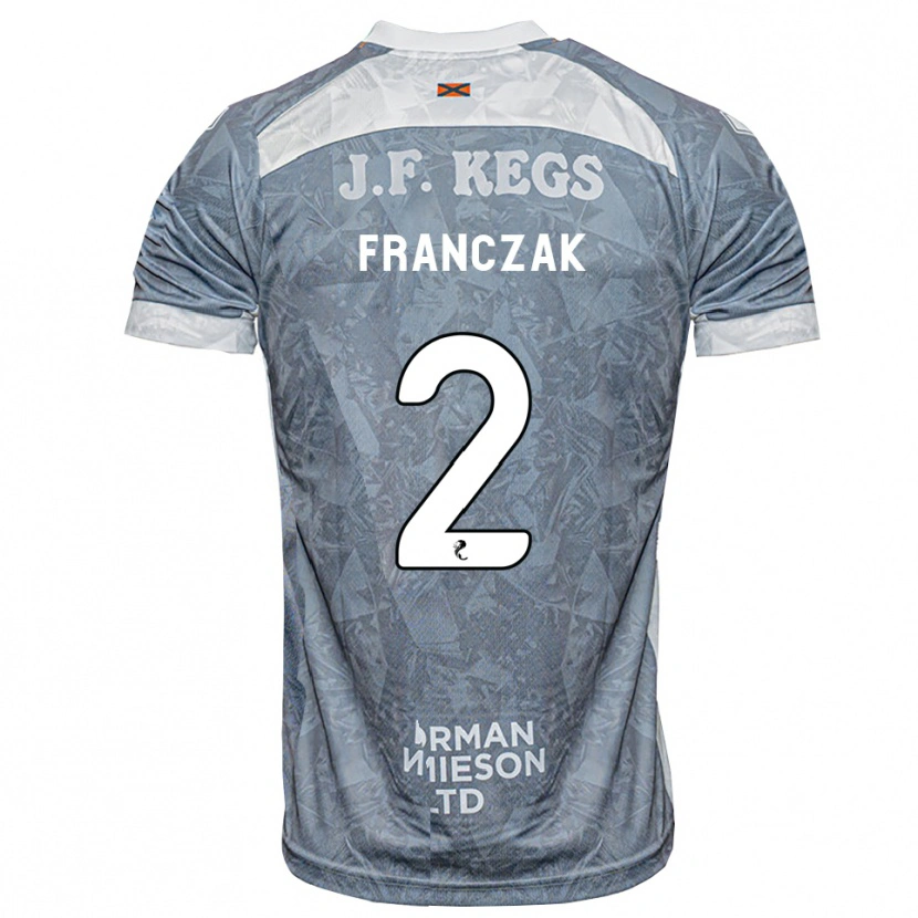 Danxen Mulher Camisola Emil Franczak #2 Cinza Ardósia Claro Alternativa 2026/27 Camisa Brasil