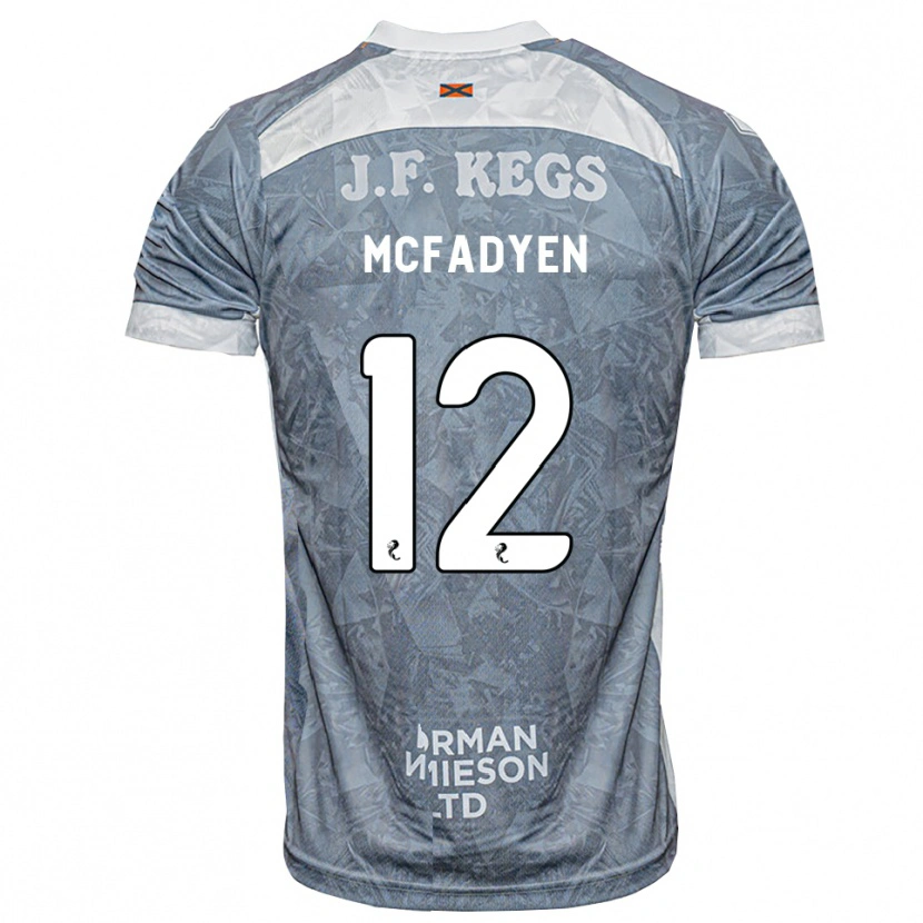 Danxen Mulher Camisola Stacey Mcfadyen #12 Cinza Ardósia Claro Alternativa 2026/27 Camisa Brasil
