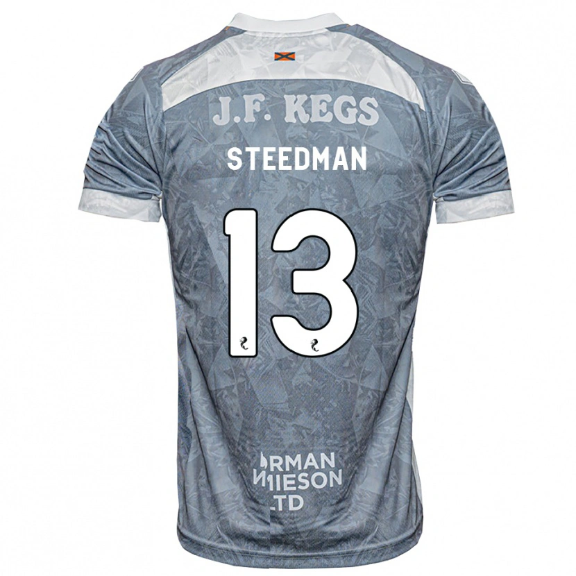 Danxen Mulher Camisola Morgan Steedman #13 Cinza Ardósia Claro Alternativa 2026/27 Camisa Brasil