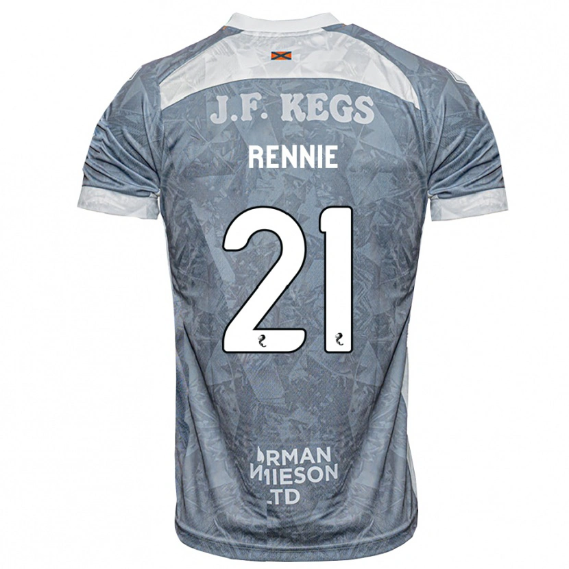 Danxen Mulher Camisola Beth Rennie #21 Cinza Ardósia Claro Alternativa 2026/27 Camisa Brasil