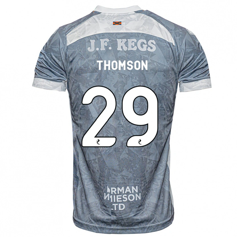 Danxen Mulher Camisola Miller Thomson #29 Cinza Ardósia Claro Alternativa 2026/27 Camisa Brasil