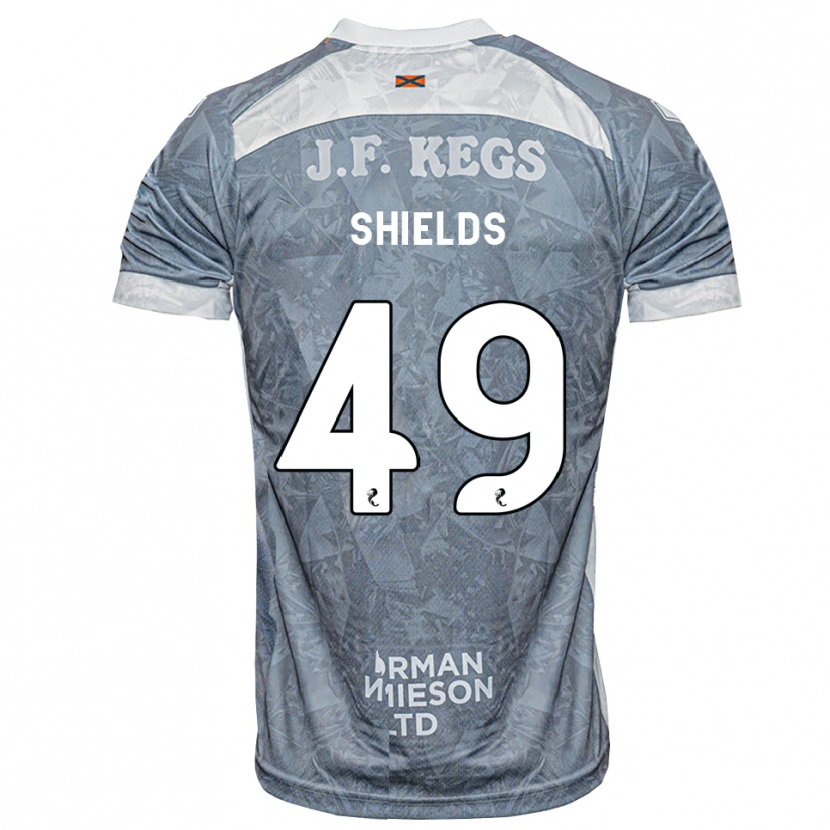 Danxen Mulher Camisola Conal Shields #49 Cinza Ardósia Claro Alternativa 2026/27 Camisa Brasil