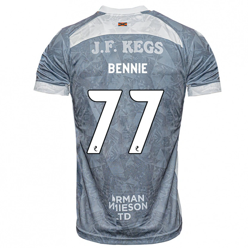 Danxen Mulher Camisola Daniel Bennie #77 Cinza Ardósia Claro Alternativa 2026/27 Camisa Brasil