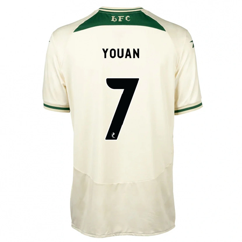 Danxen Mulher Camisola Élie Youan #7 Branco Floresta Alternativa 2026/27 Camisa Brasil
