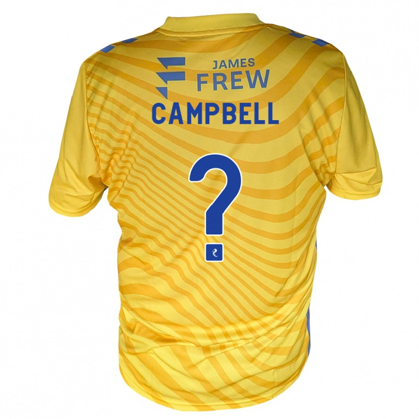 Danxen Mulher Camisola Jillian Campbell #0 Azul Real Amarelo Alternativa 2026/27 Camisa Brasil