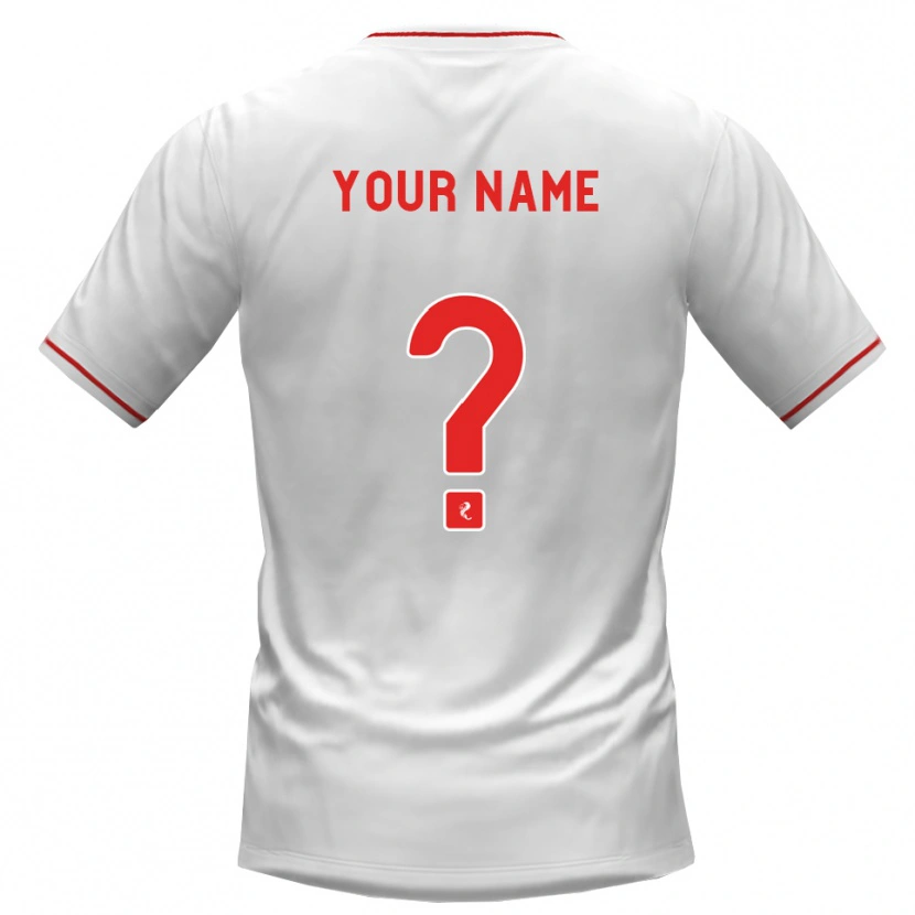 Danxen Mulher Camisola Seu Nome #0 Branco Vermelho Alternativa 2026/27 Camisa Brasil