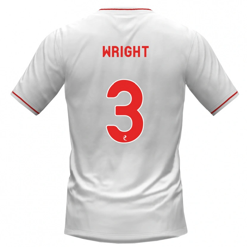 Danxen Mulher Camisola Duncan Wright #3 Branco Vermelho Alternativa 2026/27 Camisa Brasil