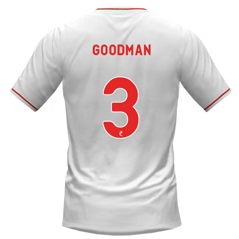 Danxen Mulher Camisola Mya Goodman #3 Branco Vermelho Alternativa 2026/27 Camisa Brasil