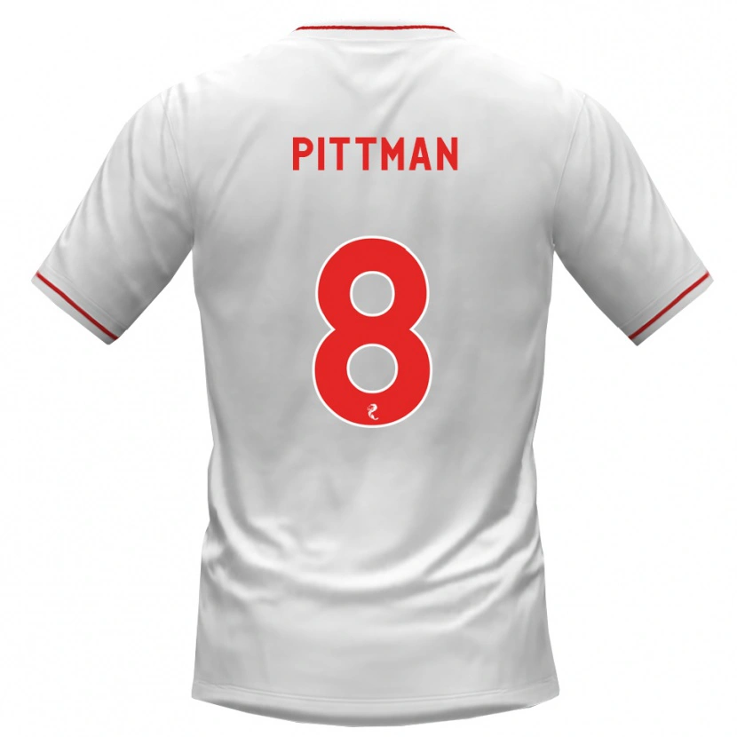 Danxen Mulher Camisola Scott Pittman #8 Branco Vermelho Alternativa 2026/27 Camisa Brasil