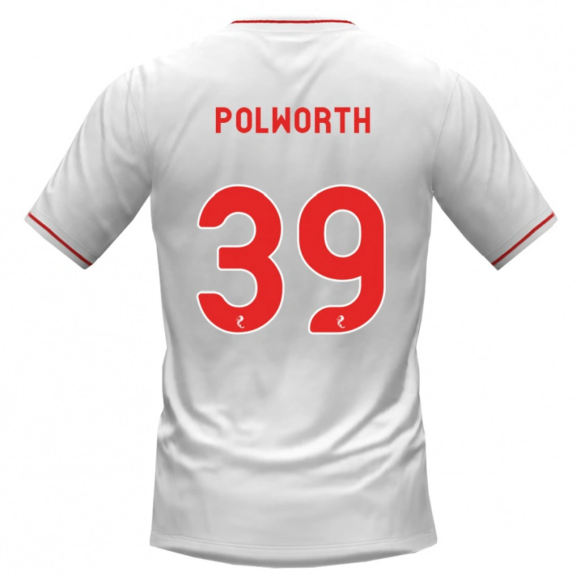 Danxen Mulher Camisola Liam Polworth #39 Branco Vermelho Alternativa 2026/27 Camisa Brasil
