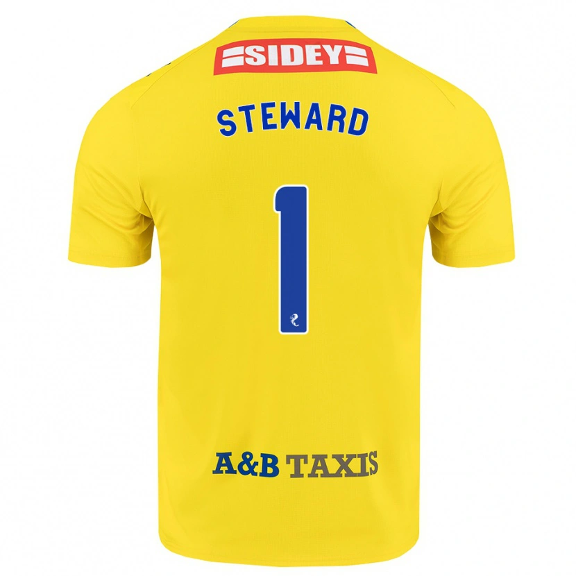 Danxen Mulher Camisola Toby Steward #1 Amarelo Azul Preto Alternativa 2026/27 Camisa Brasil