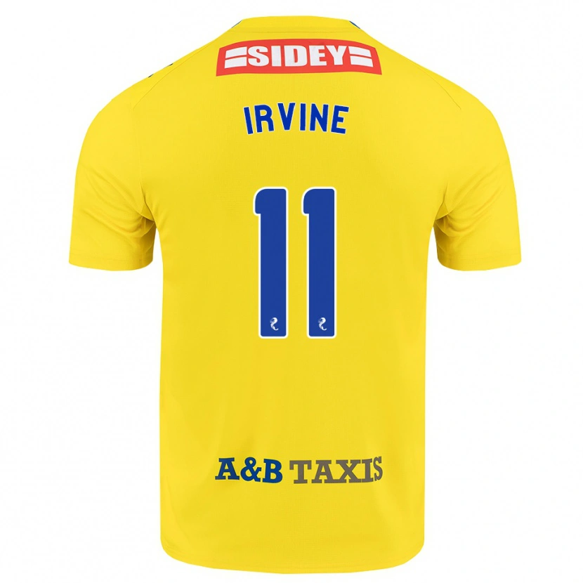 Danxen Mulher Camisola Niamh Irvine #11 Amarelo Azul Preto Alternativa 2026/27 Camisa Brasil