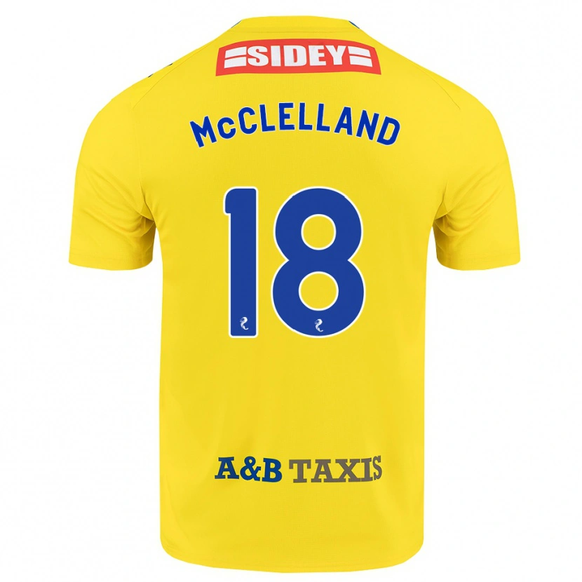 Danxen Mulher Camisola Sam Mcclelland #18 Amarelo Azul Preto Alternativa 2026/27 Camisa Brasil
