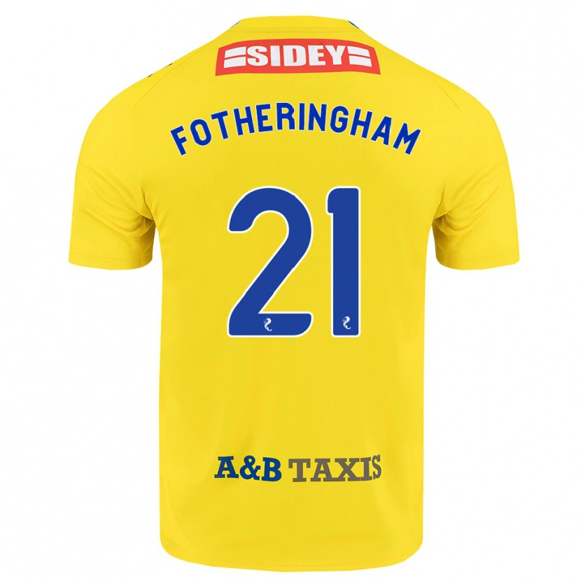 Danxen Mulher Camisola Kai Fotheringham #21 Amarelo Azul Preto Alternativa 2026/27 Camisa Brasil