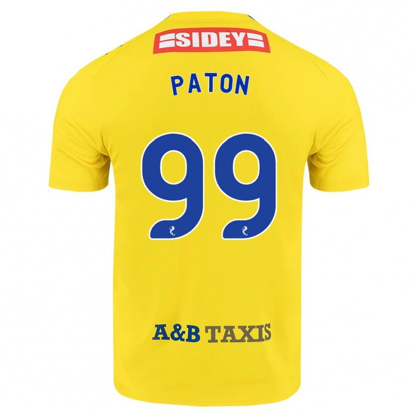 Danxen Mulher Camisola Ruari Paton #99 Amarelo Azul Preto Alternativa 2026/27 Camisa Brasil