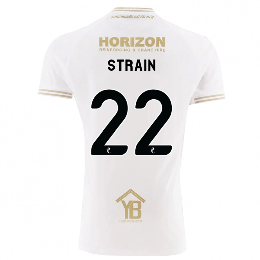 Danxen Mulher Camisola Ryan Strain #22 Trigo Branco Alternativa 2026/27 Camisa Brasil