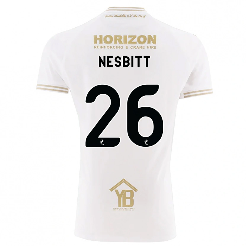Danxen Mulher Camisola Aidan Nesbitt #26 Trigo Branco Alternativa 2026/27 Camisa Brasil