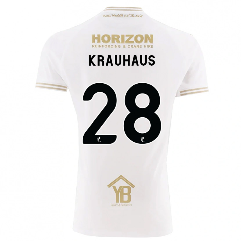 Danxen Mulher Camisola Ben Krauhaus #28 Trigo Branco Alternativa 2026/27 Camisa Brasil