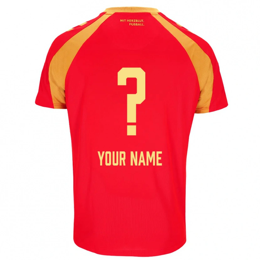 Danxen Mulher Camisola Seu Nome #0 Vermelho Laranja Preto Alternativa 2026/27 Camisa Brasil