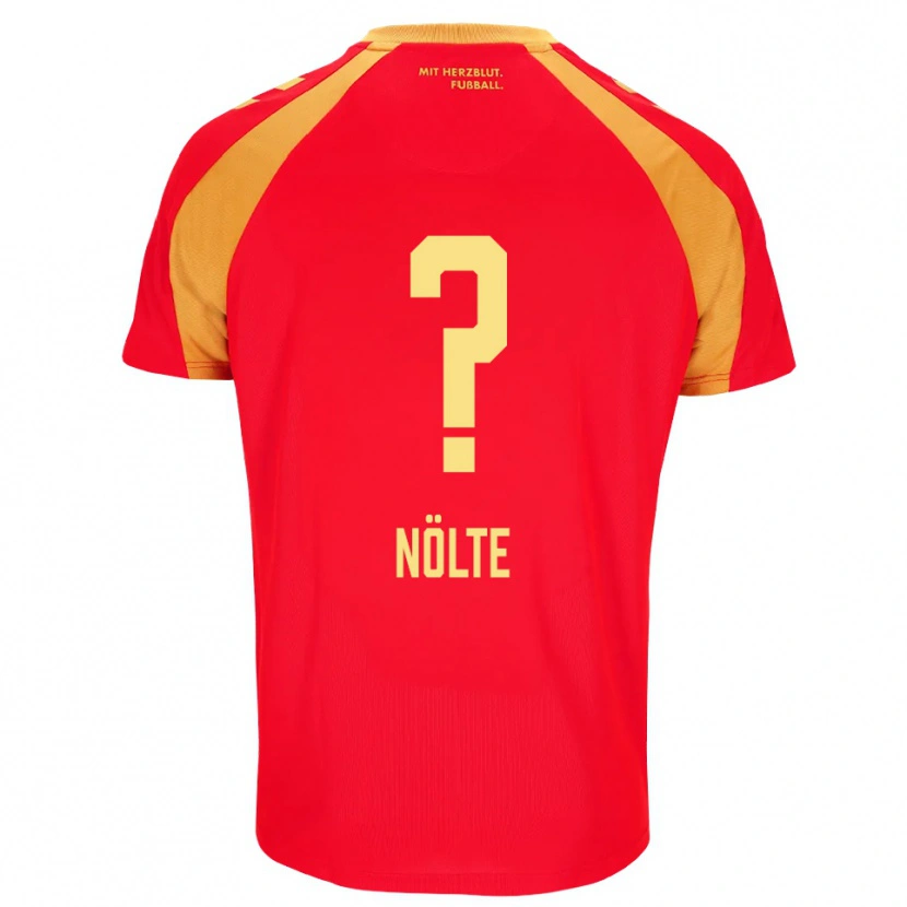 Danxen Mulher Camisola Jannik Nölte #0 Vermelho Laranja Preto Alternativa 2026/27 Camisa Brasil