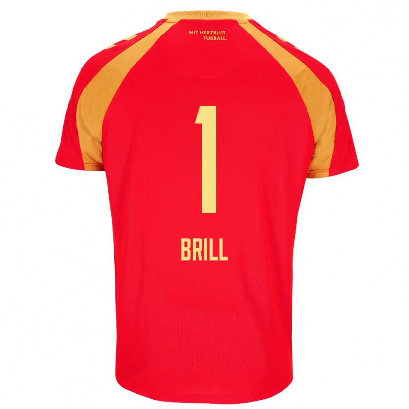 Danxen Mulher Camisola Moritz Brill #1 Vermelho Laranja Preto Alternativa 2026/27 Camisa Brasil