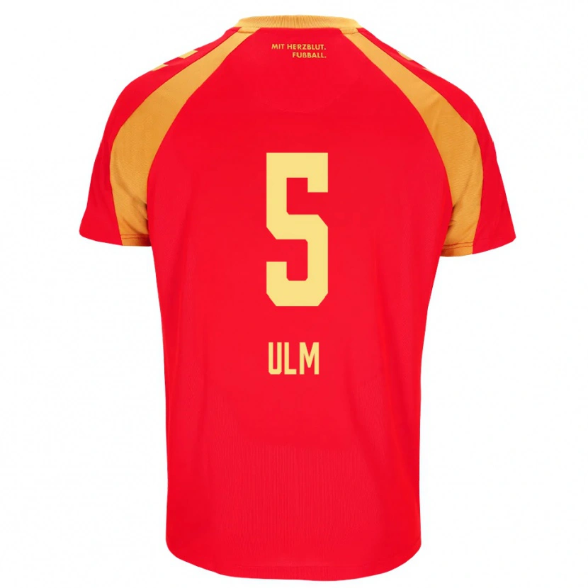 Danxen Mulher Camisola Ethan Ulm #5 Vermelho Laranja Preto Alternativa 2026/27 Camisa Brasil