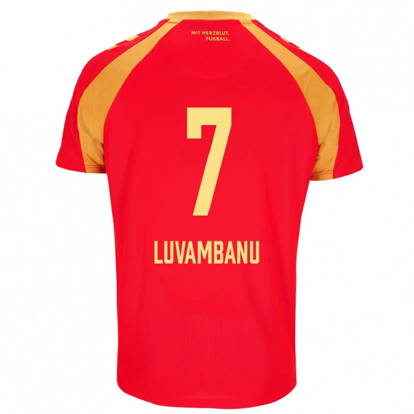 Danxen Mulher Camisola Danell Luvambanu #7 Vermelho Laranja Preto Alternativa 2026/27 Camisa Brasil