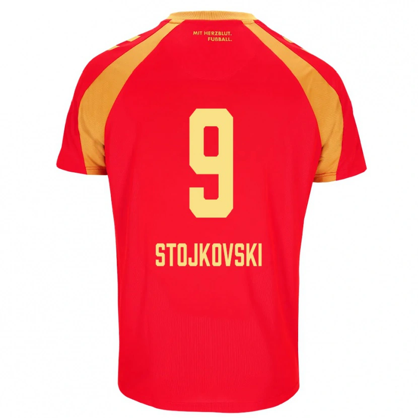 Danxen Mulher Camisola Jakov Stojkovski #9 Vermelho Laranja Preto Alternativa 2026/27 Camisa Brasil