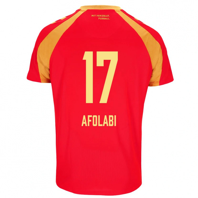 Danxen Mulher Camisola Gentil Afolabi #17 Vermelho Laranja Preto Alternativa 2026/27 Camisa Brasil