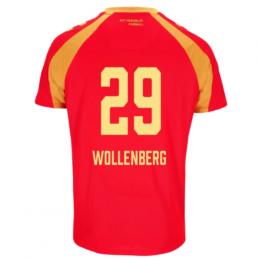 Danxen Mulher Camisola Paul Wollenberg #29 Vermelho Laranja Preto Alternativa 2026/27 Camisa Brasil