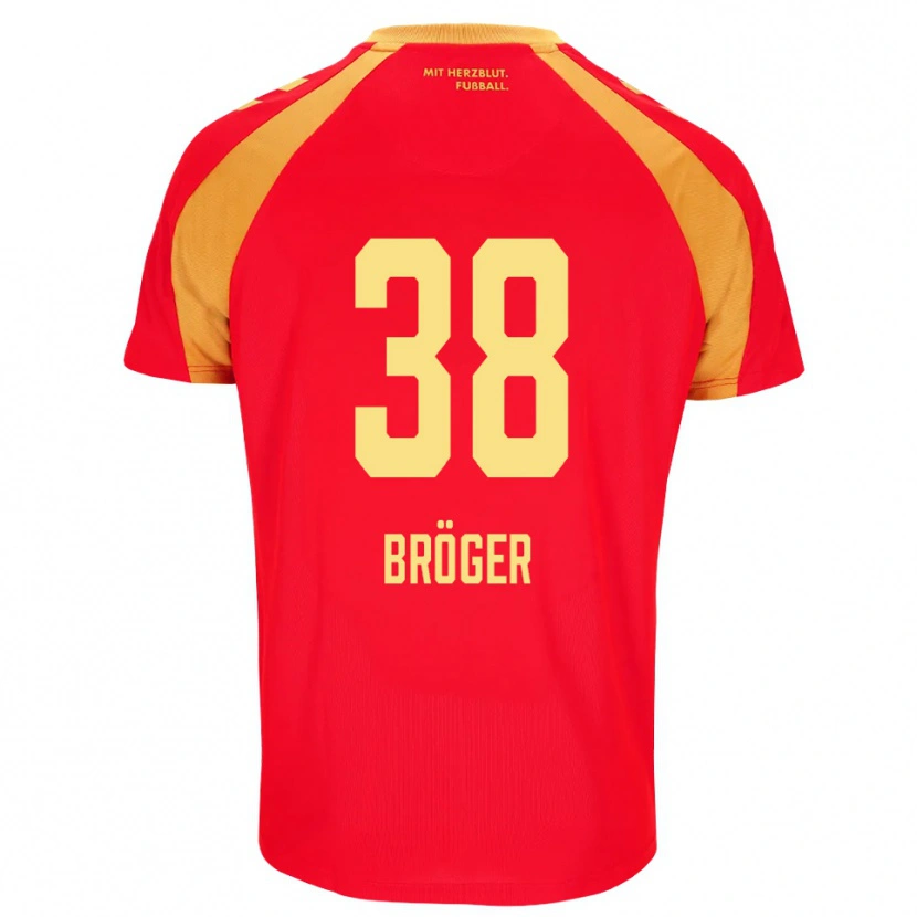 Danxen Mulher Camisola Bennit Bröger #38 Vermelho Laranja Preto Alternativa 2026/27 Camisa Brasil