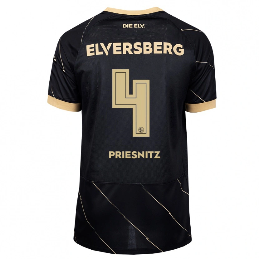 Danxen Mulher Camisola Julius Priesnitz #4 Preto Marrom Alternativa 2026/27 Camisa Brasil