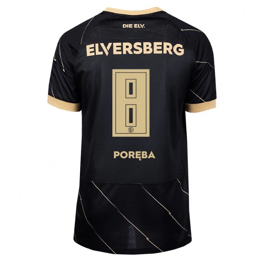 Danxen Mulher Camisola Lukasz Poreba #8 Preto Marrom Alternativa 2026/27 Camisa Brasil