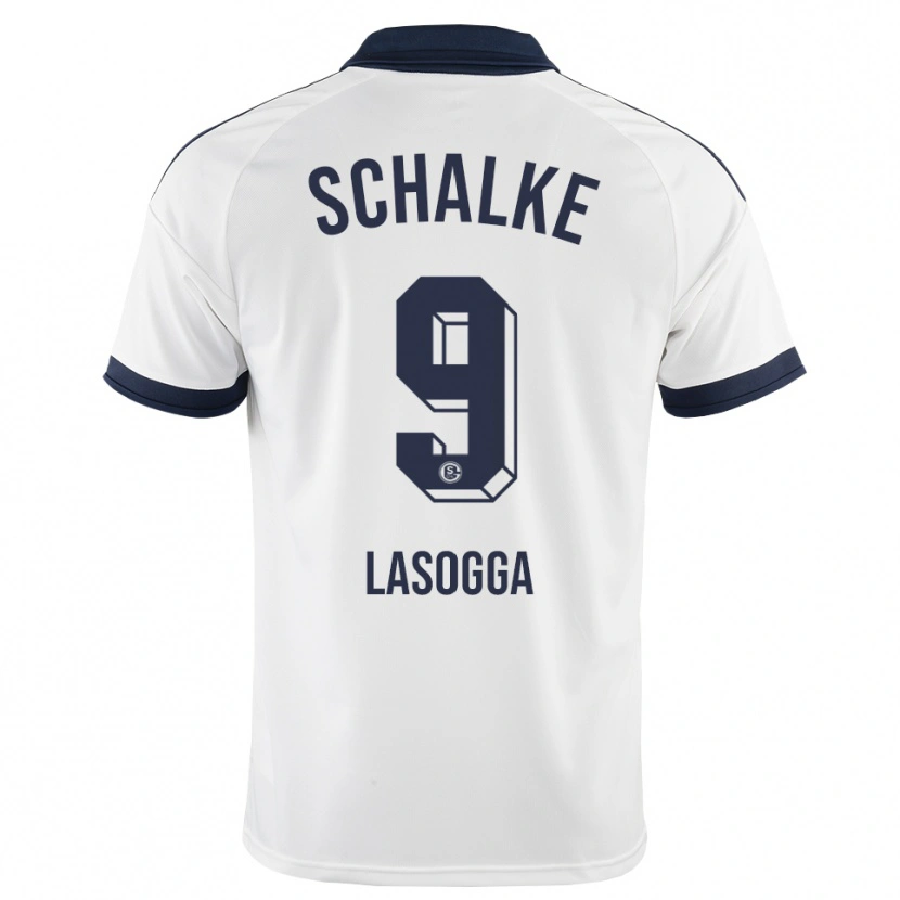Danxen Mulher Camisola Pierre-Michel Lasogga #9 Preto Branco Alternativa 2026/27 Camisa Brasil