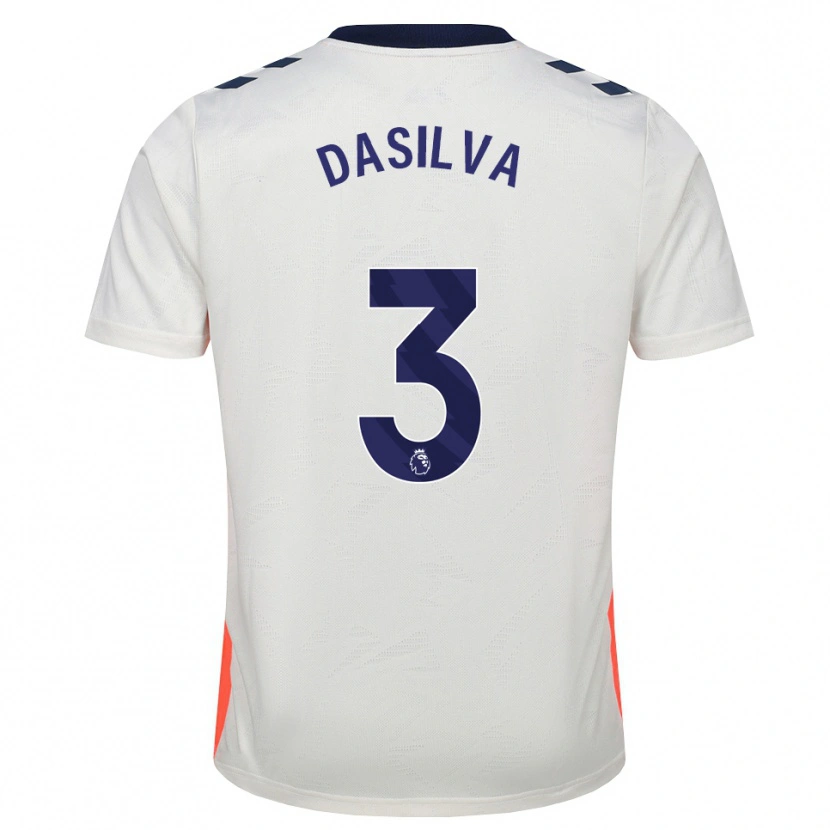 Danxen Mulher Camisola Jay Dasilva #3 Branco Laranja Azul Real Alternativa 2026/27 Camisa Brasil