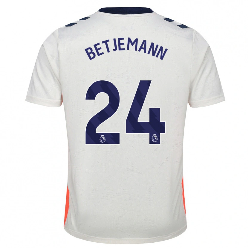 Danxen Mulher Camisola Elliot Betjemann #24 Branco Laranja Azul Real Alternativa 2026/27 Camisa Brasil