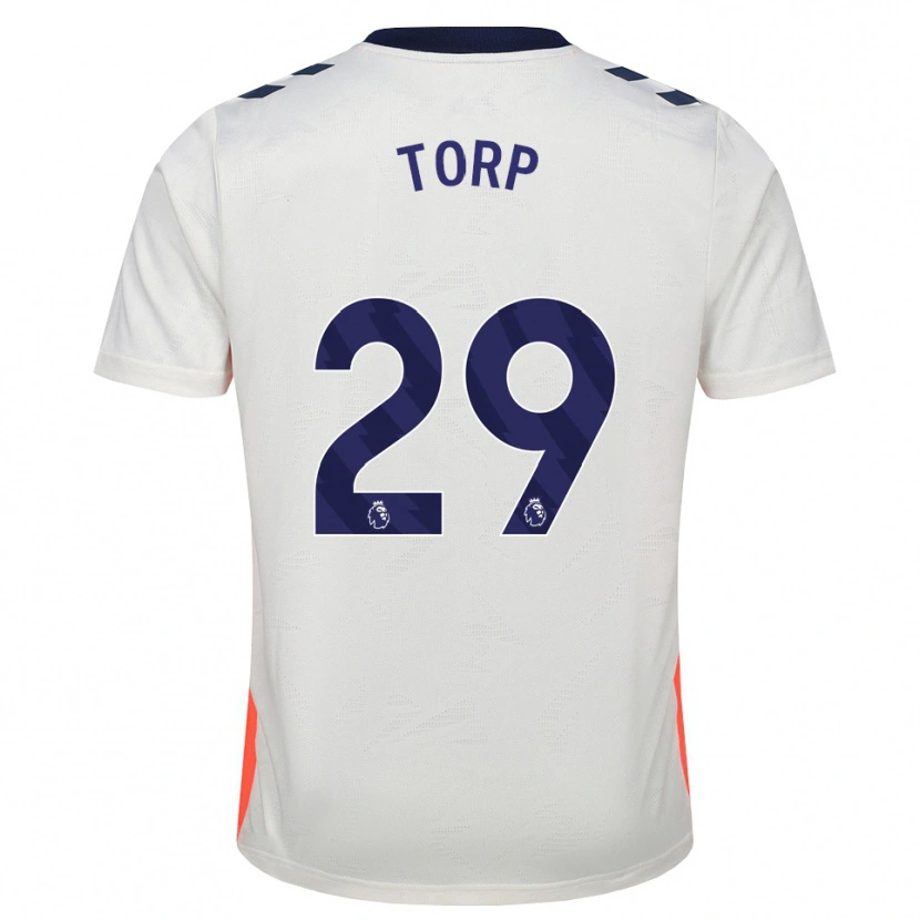 Danxen Mulher Camisola Victor Torp #29 Branco Laranja Azul Real Alternativa 2026/27 Camisa Brasil