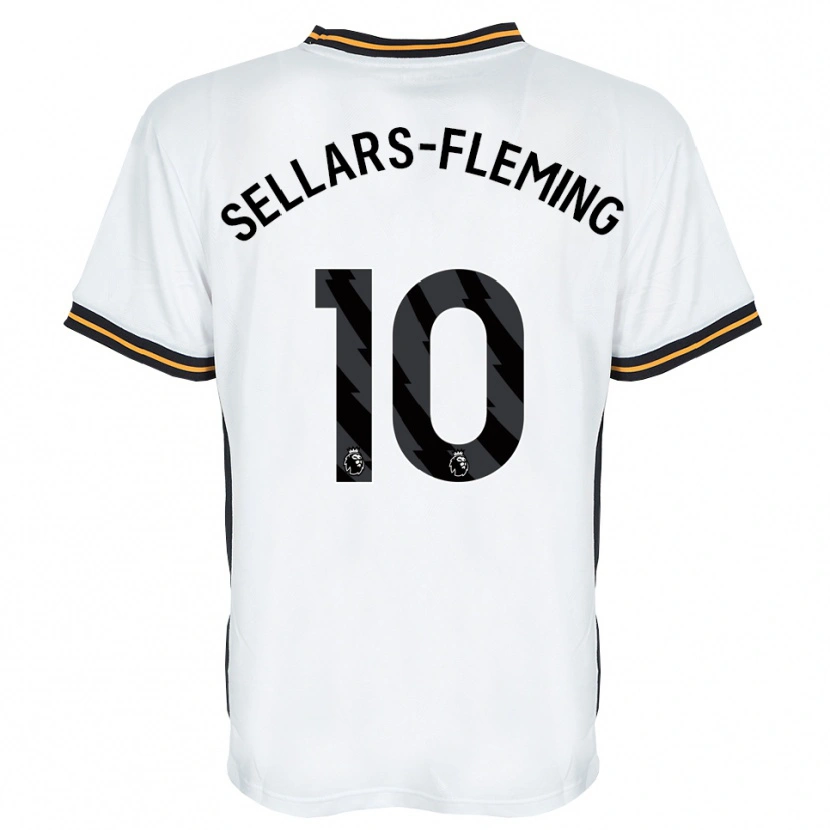 Danxen Mulher Camisola Tyrell Sellars-Fleming #10 Branco Laranja Preto Alternativa 2026/27 Camisa Brasil