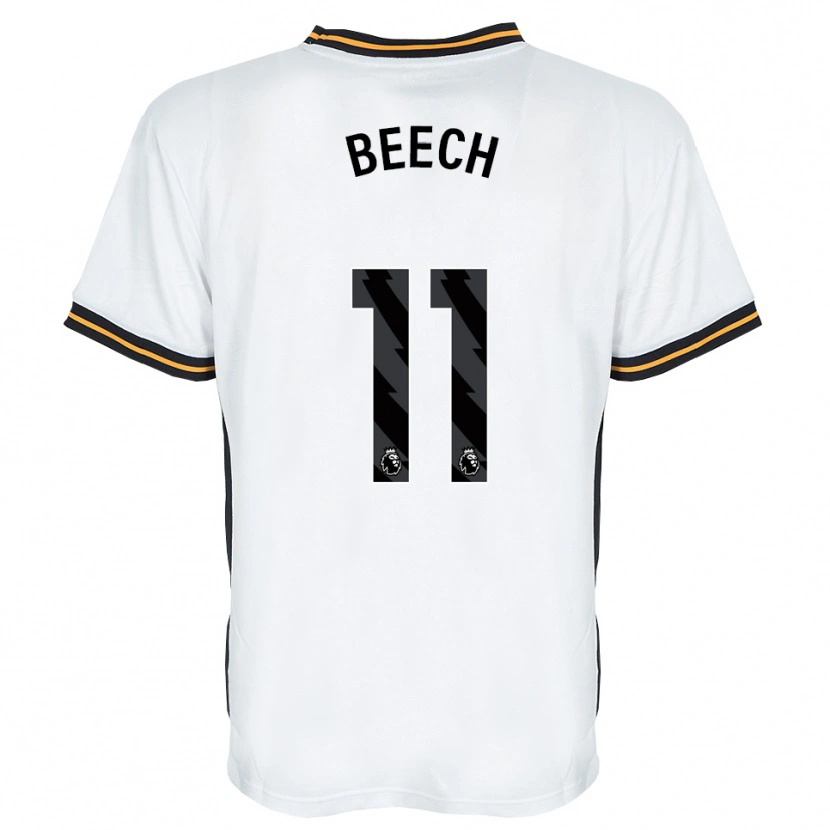 Danxen Mulher Camisola Rebecca Beech #11 Branco Laranja Preto Alternativa 2026/27 Camisa Brasil