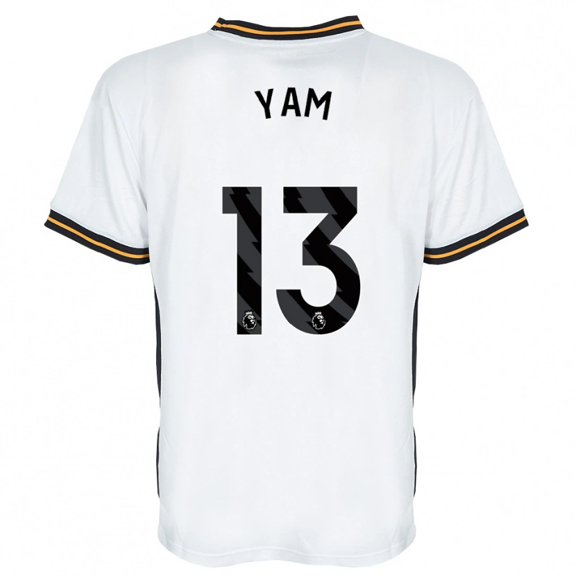 Danxen Mulher Camisola Callum Yam #13 Branco Laranja Preto Alternativa 2026/27 Camisa Brasil