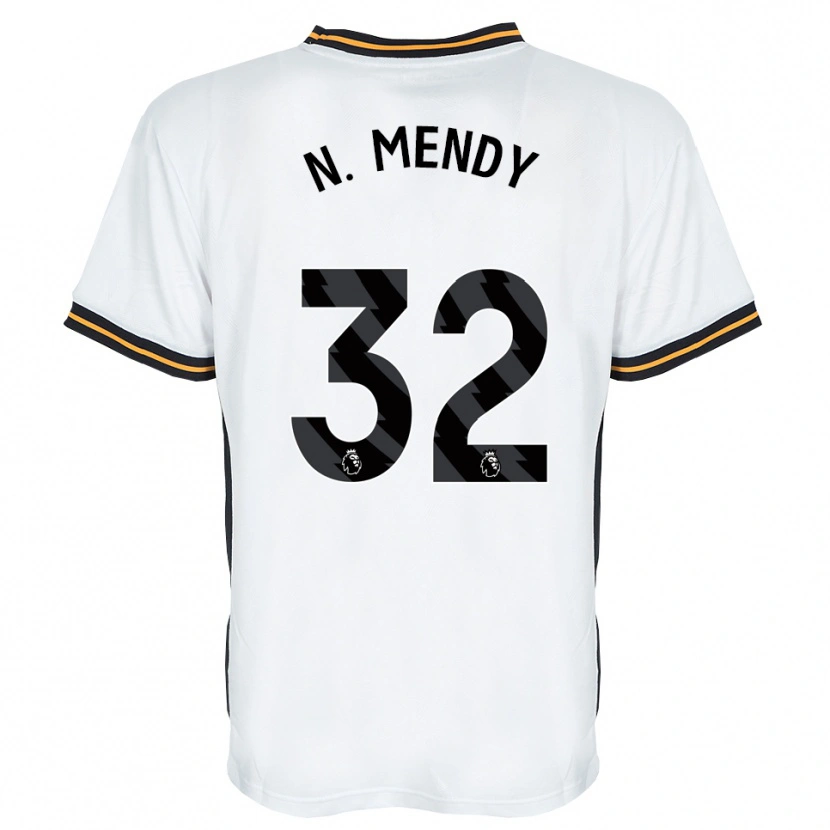 Danxen Mulher Camisola Nobel Mendy #32 Branco Laranja Preto Alternativa 2026/27 Camisa Brasil