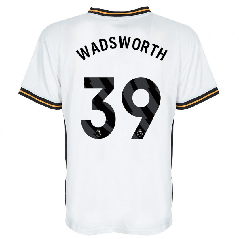 Danxen Mulher Camisola Noah Wadsworth #39 Branco Laranja Preto Alternativa 2026/27 Camisa Brasil
