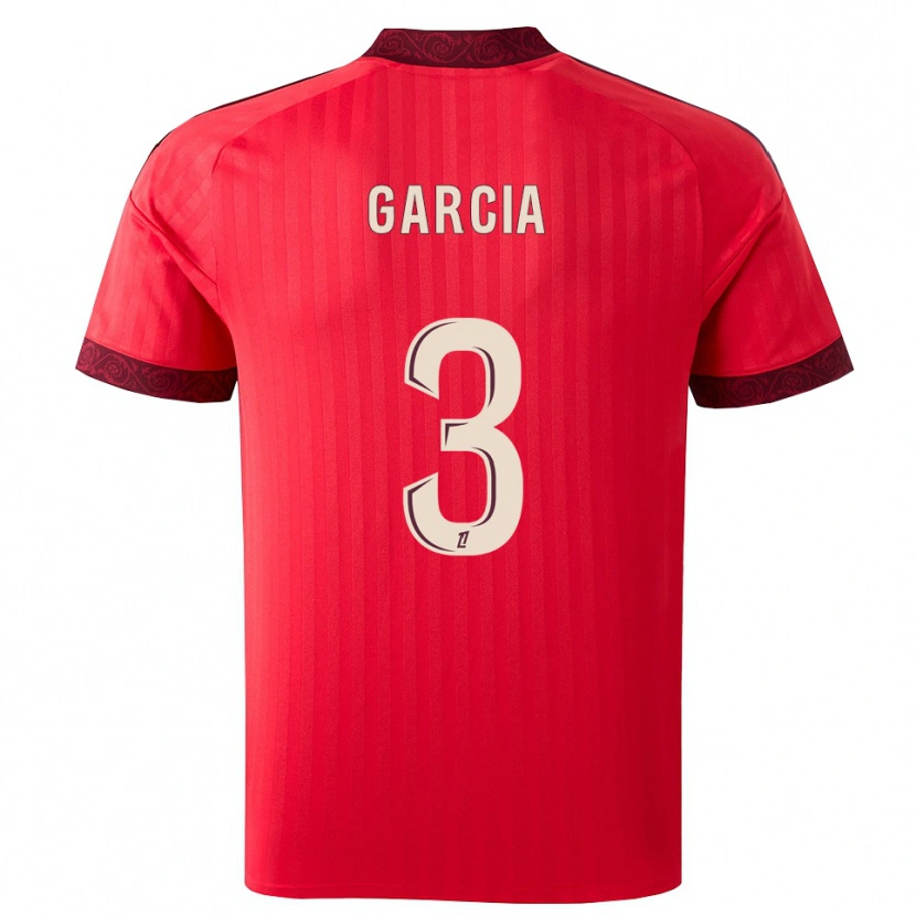 Danxen Mulher Camisola Angel García #3 Borgonha Vermelho Branco Alternativa 2026/27 Camisa Brasil