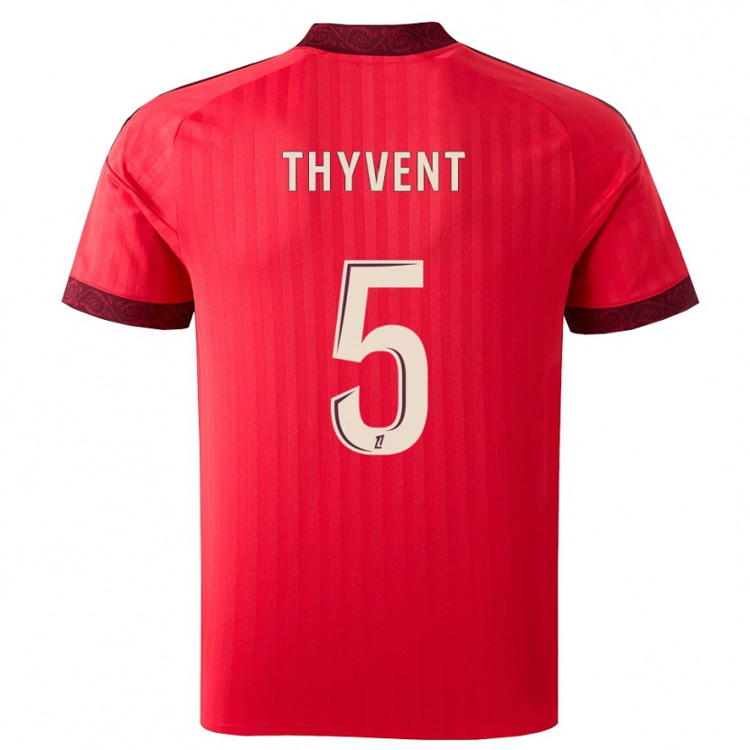 Danxen Mulher Camisola Estéban Thyvent #5 Borgonha Vermelho Branco Alternativa 2026/27 Camisa Brasil