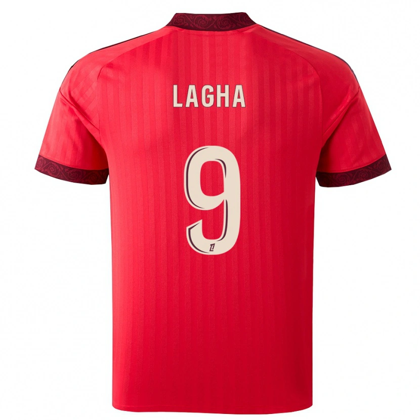 Danxen Mulher Camisola Yannis Lagha #9 Borgonha Vermelho Branco Alternativa 2026/27 Camisa Brasil