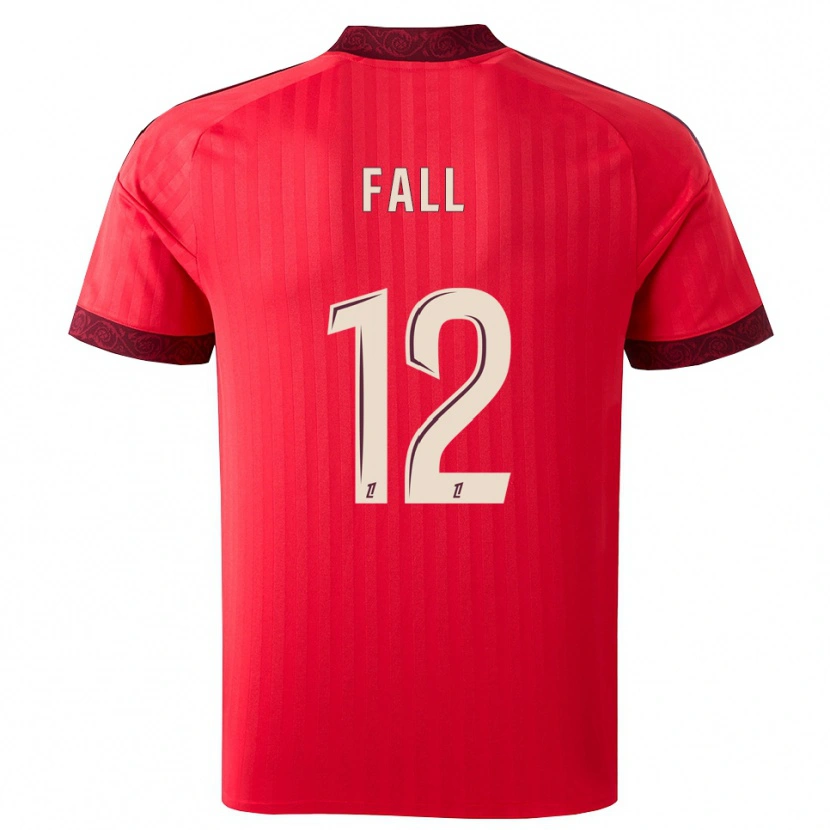 Danxen Mulher Camisola Ibrahima Fall #12 Borgonha Vermelho Branco Alternativa 2026/27 Camisa Brasil