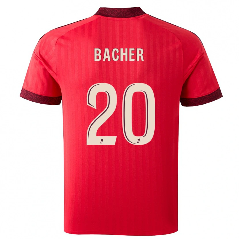 Danxen Mulher Camisola Felix Bacher #20 Borgonha Vermelho Branco Alternativa 2026/27 Camisa Brasil