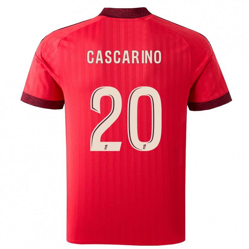 Danxen Mulher Camisola Delphine Cascarino #20 Borgonha Vermelho Branco Alternativa 2026/27 Camisa Brasil