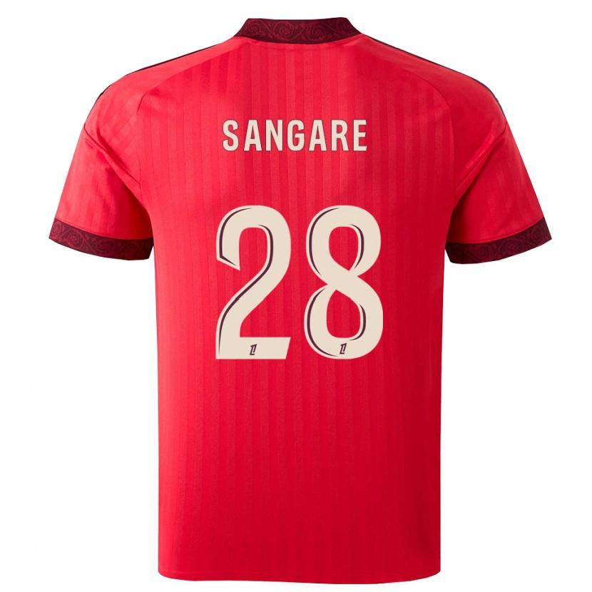 Danxen Mulher Camisola Wassa Sangaré #28 Borgonha Vermelho Branco Alternativa 2026/27 Camisa Brasil